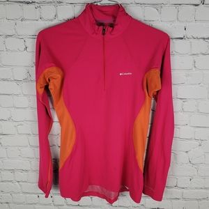 COLUMBIA | Omni-Heat long sleeve ⅓ zip mock neck top